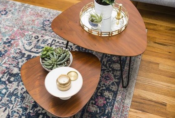 F5 phòng khách cũ kỹ với loạt mẫu bàn cà phê đôi độc đáo, sáng tạo
